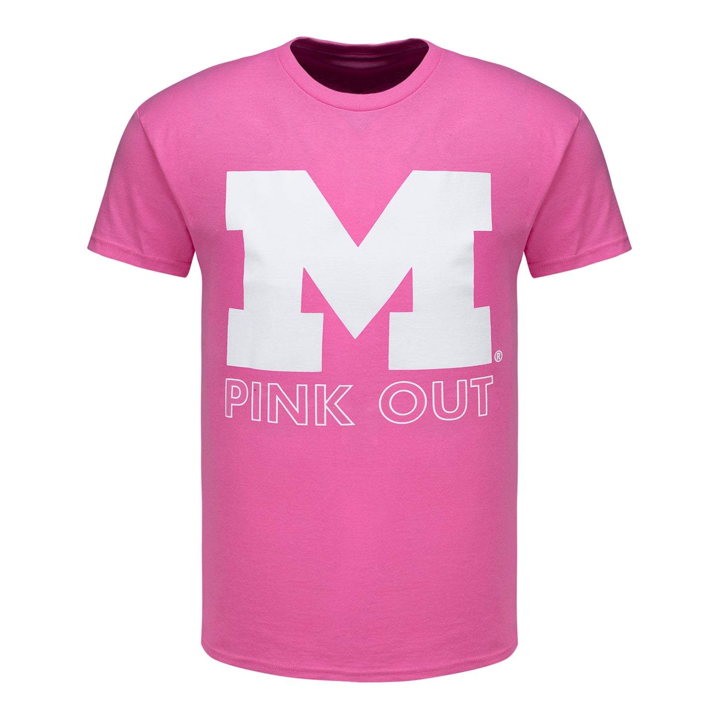 Michigan Wolverines Pink Out T-Shirt - Front View