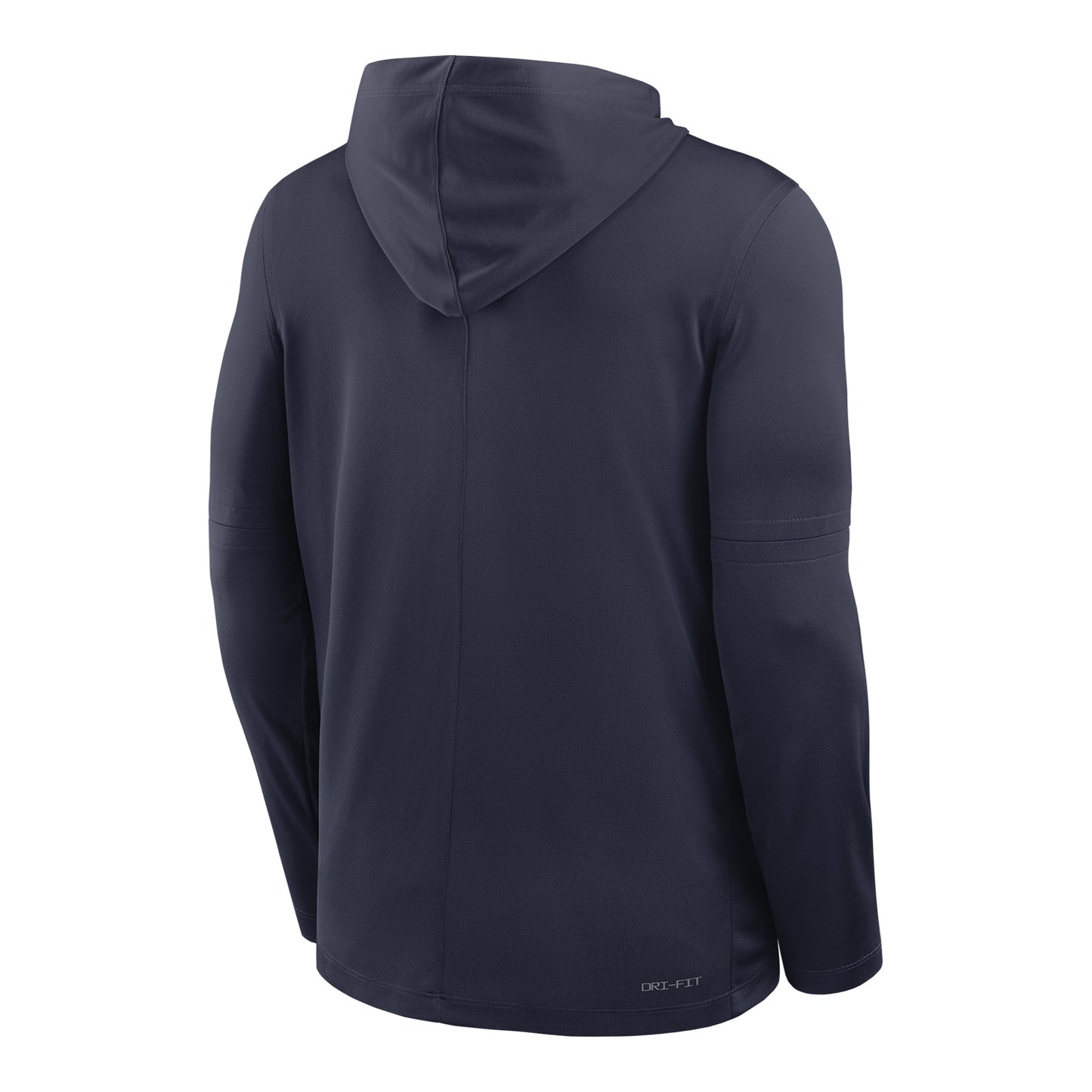 Michigan Wolverines Long Sleeve Navy Hooded Tee - Back View