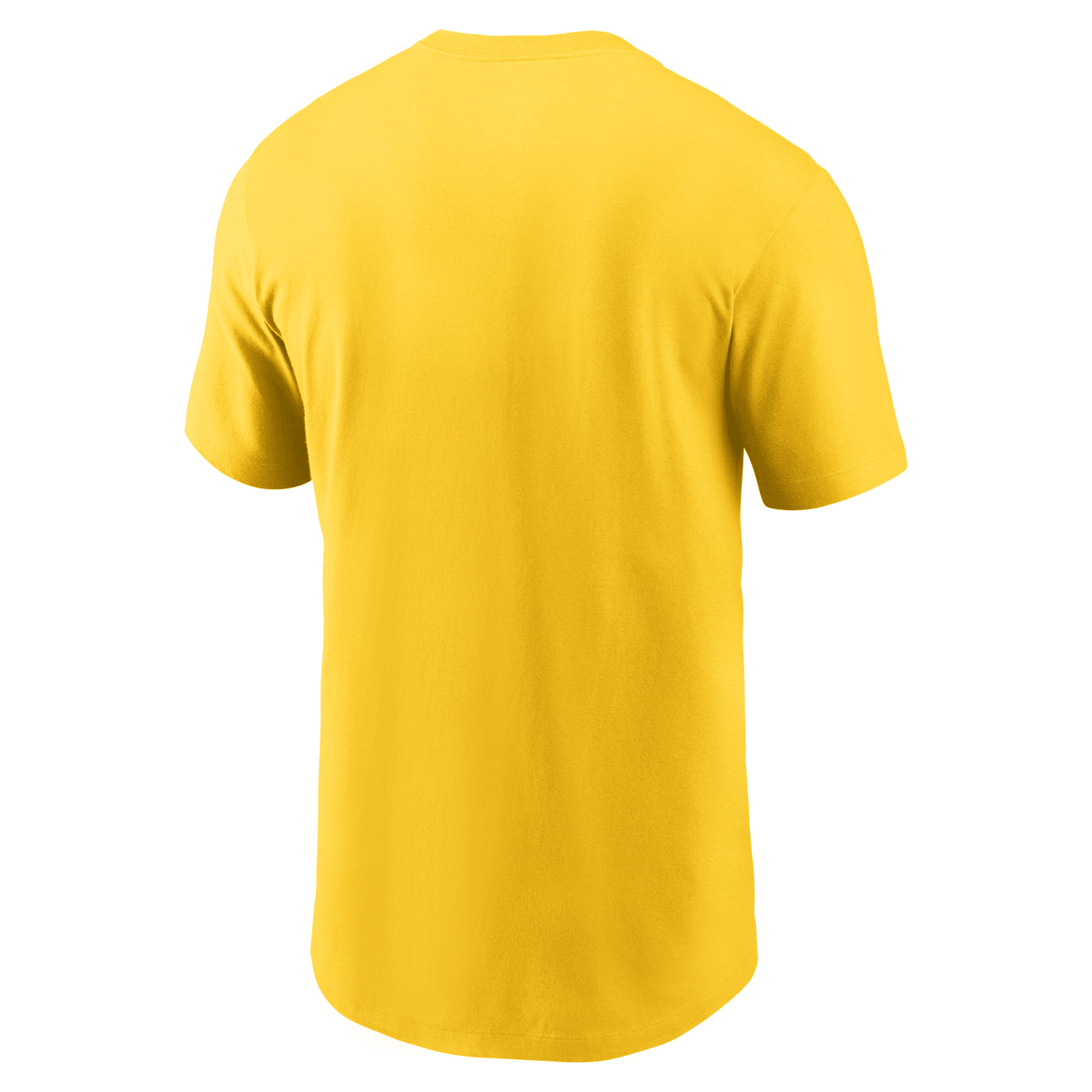 Michigan Wolverines Lacrosse Nike Maize T-Shirt - Back View