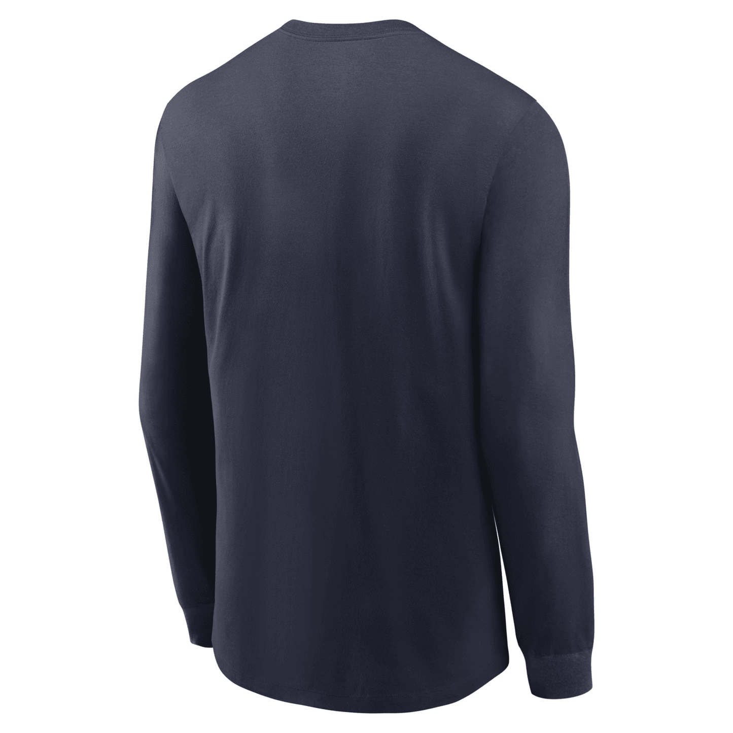 Michigan Wolverines Lacrosse Nike Navy Long Sleeve T-Shirt - Back View
