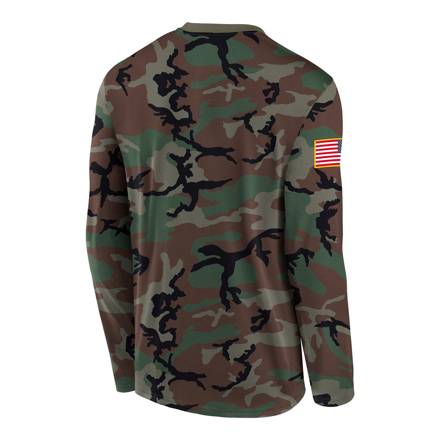Michigan Wolverines Camo Military Appreciation Long Sleeve T-Shirt - Back View