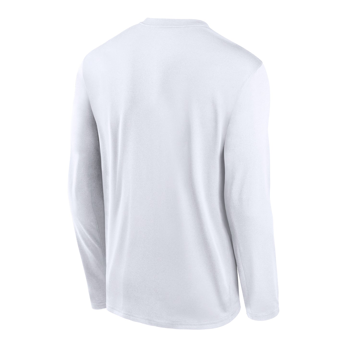 Michigan Wolverines Jordan White Block M Long Sleeve Tee In White - Back View