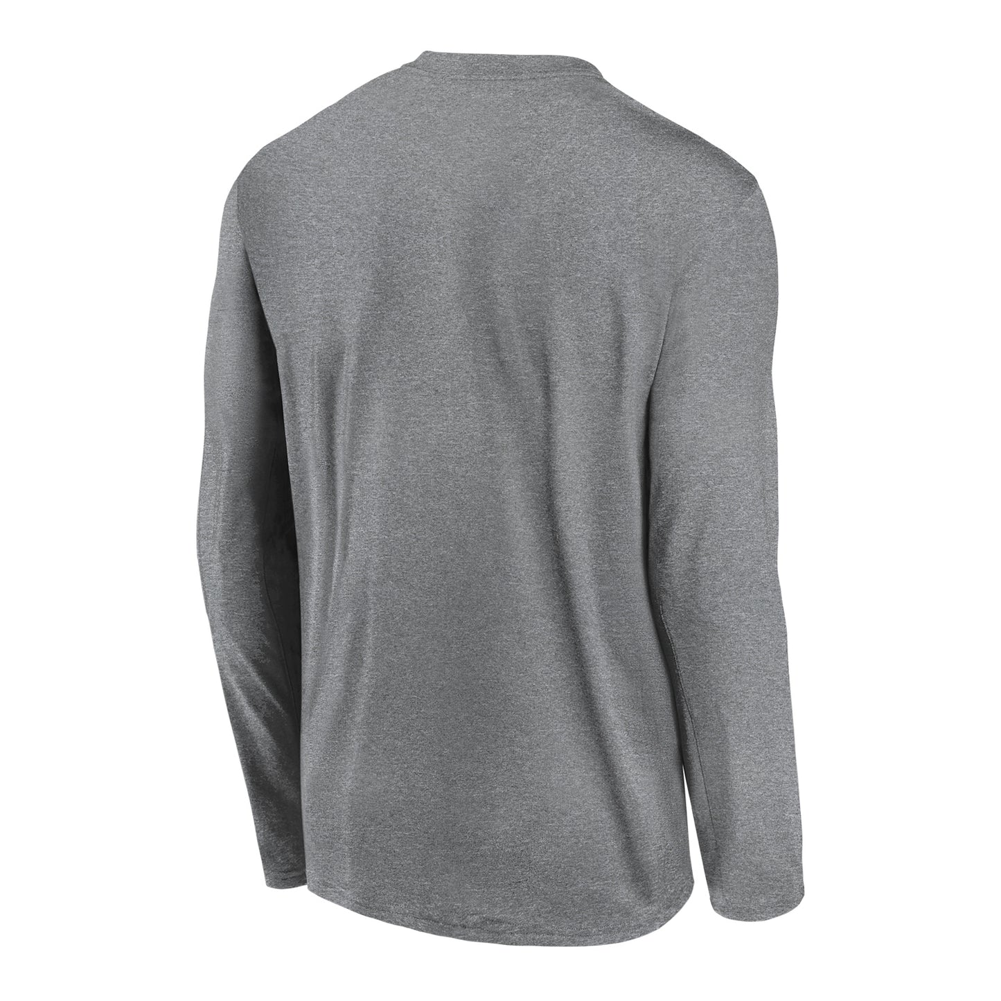 Michigan Wolverines Jordan Brand Basketball Legend Courtside Grey Long Sleeve T-Shirt - Back View