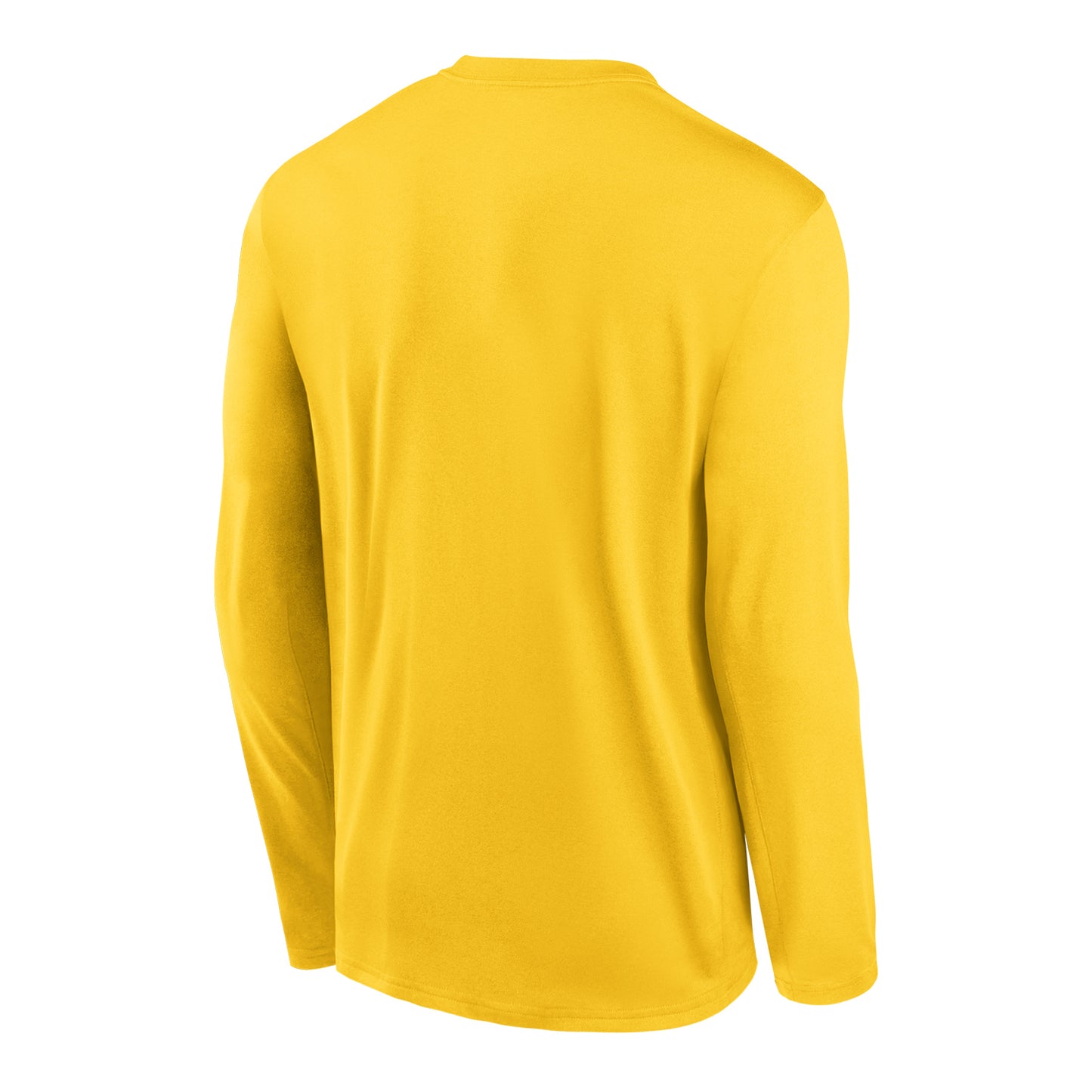 Michigan Wolverines Jordan Brand Basketball Maize Dri-FIT Shooting Long Sleeve T-Shirt - Back View