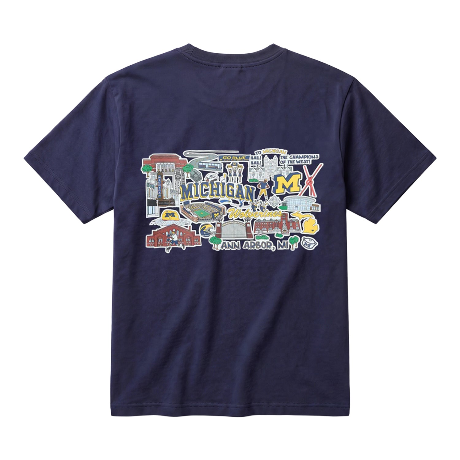 Michigan Wolverines Navy Heritage T-Shirt – The M Den Shop