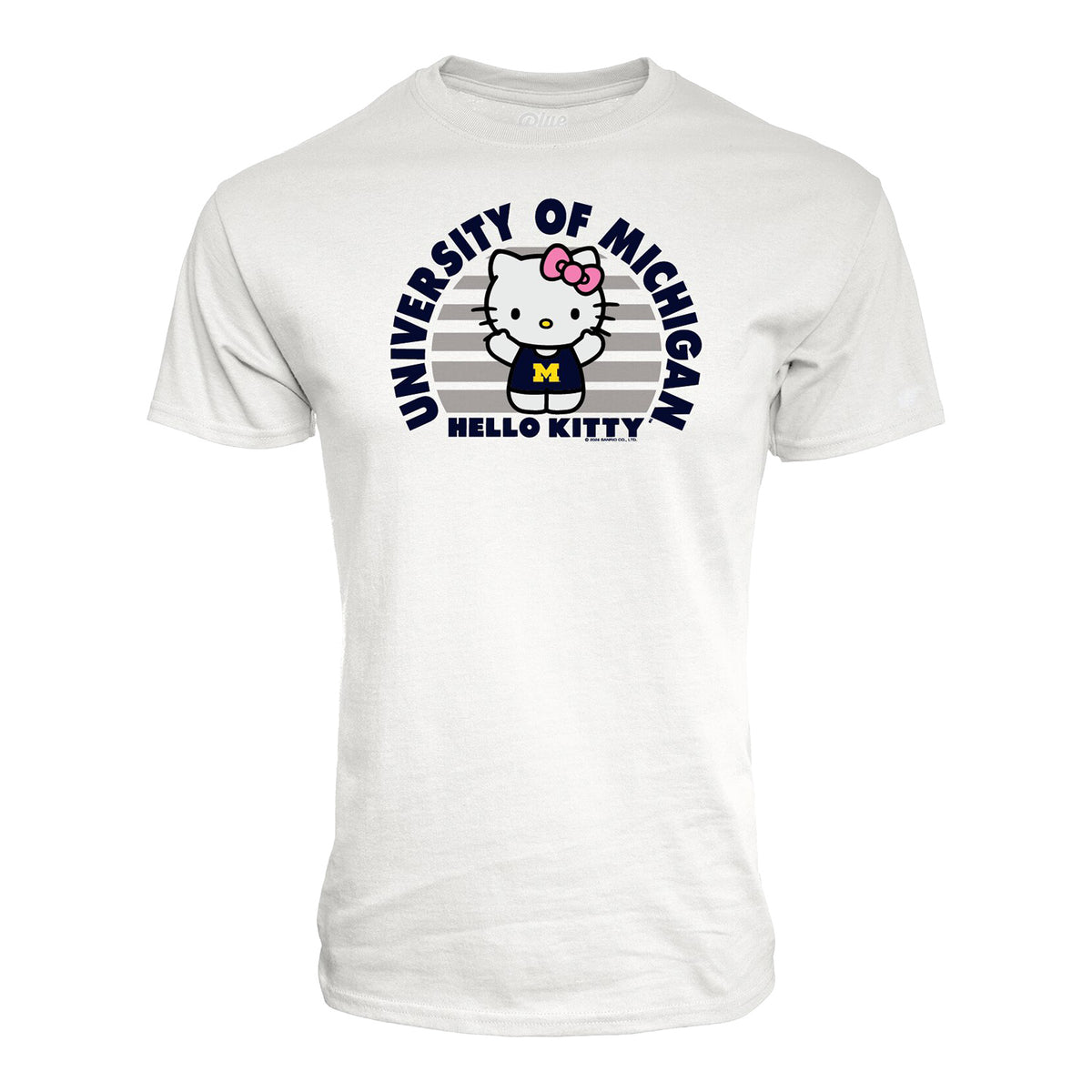 Michigan Wolverines White Hello Kitty T-Shirt