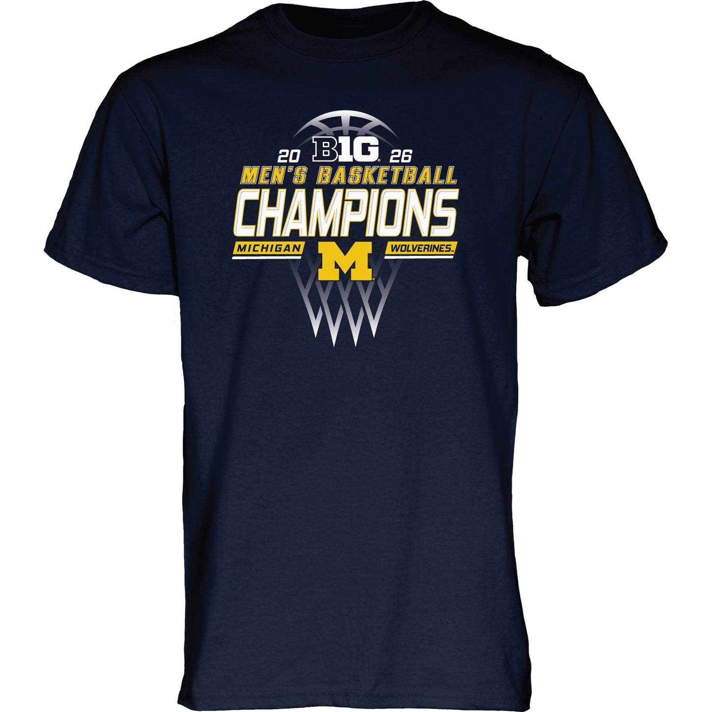 Michigan Wolverines Big Ten Regular Season Champions Locker Room T-Shirt - Front View
