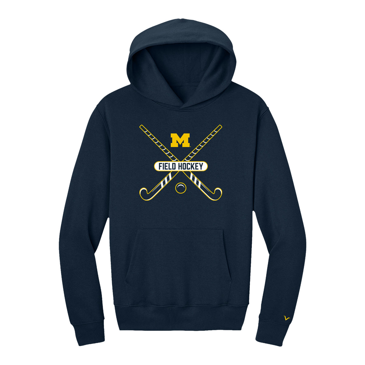 Michigan Wolverines Field Hockey Short Sleeve T-Shirt - Front View