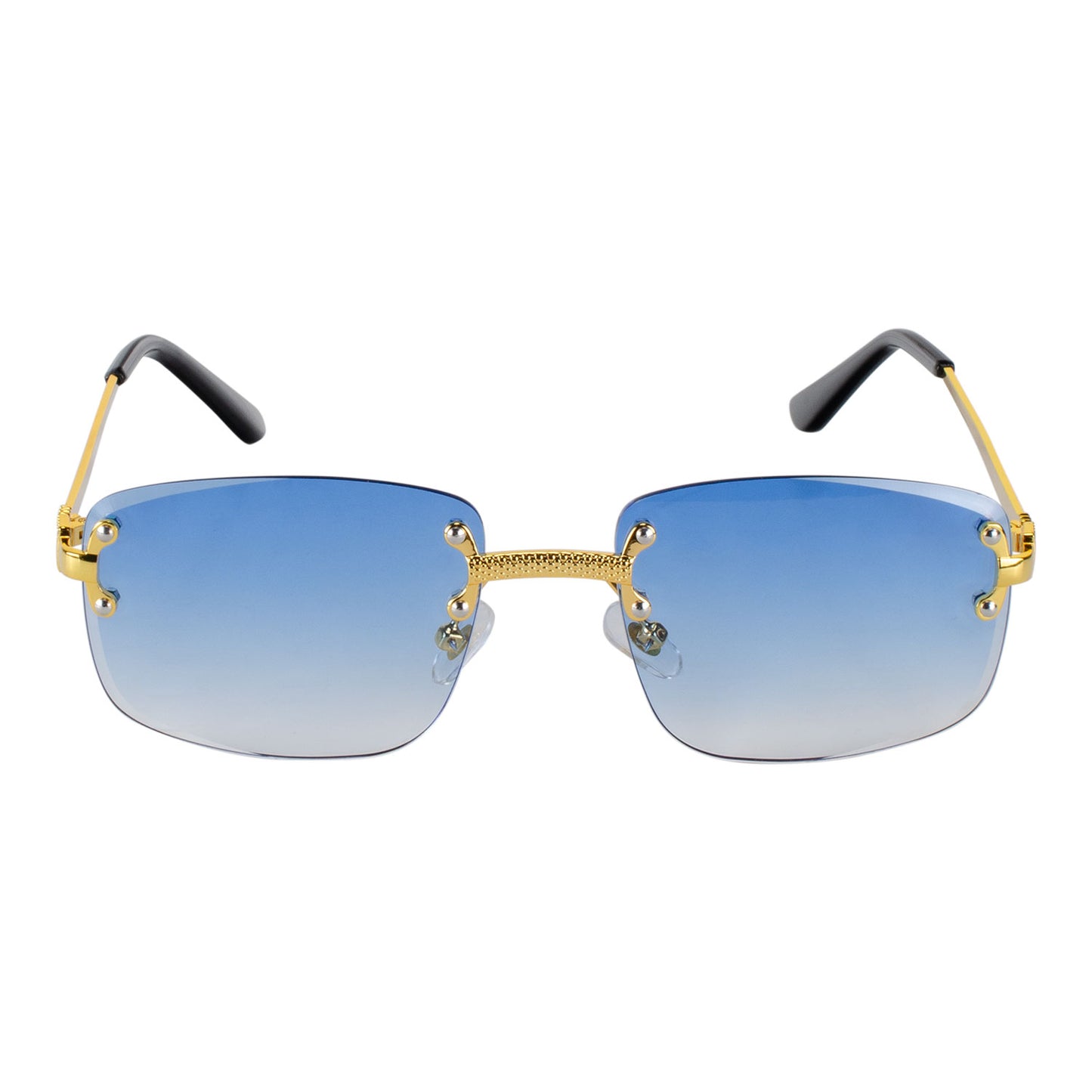 Michigan Wolverines Blue Buff Glasses - Front View