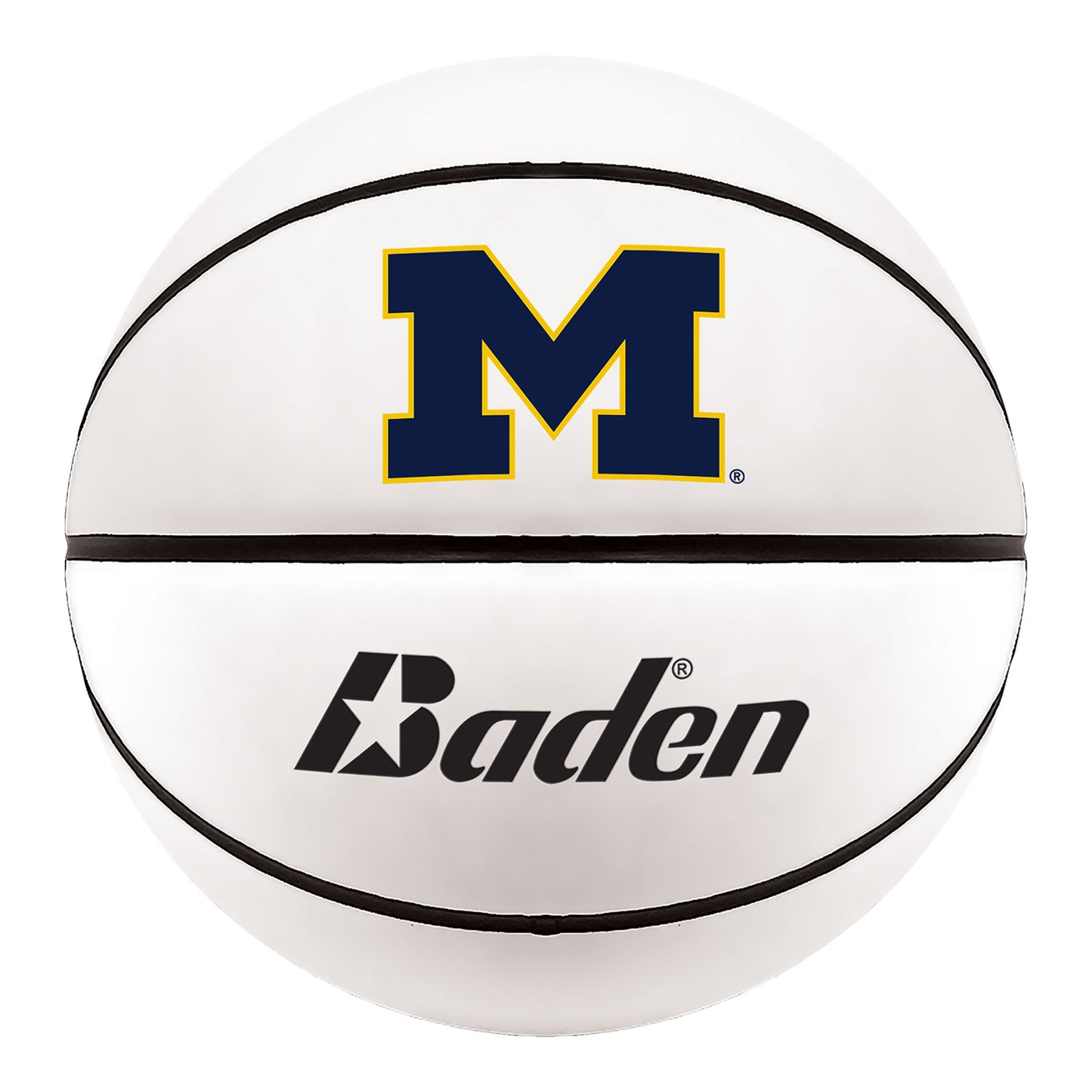 Michigan Wolverines Baden Autograph Basketball - Front View