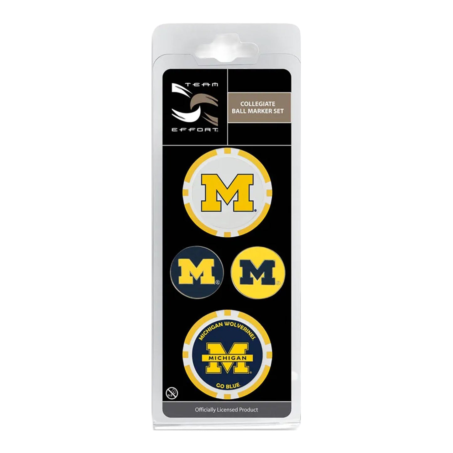 Michigan Wincraft Ball Marker Set - Front View