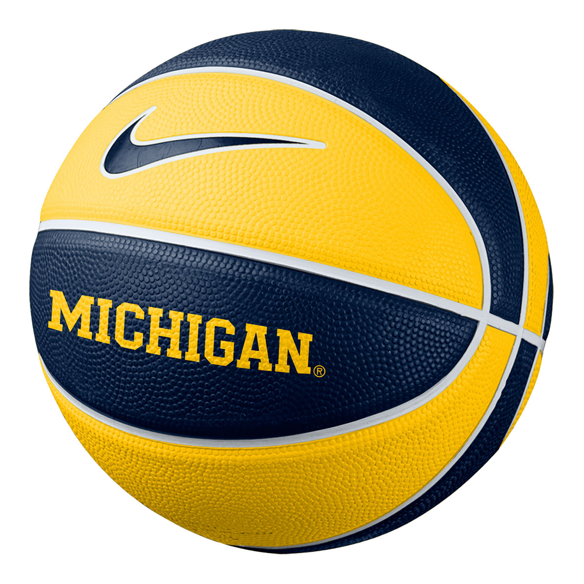 Michigan Wolverines Nike Navy Full Size Rubber Basketball