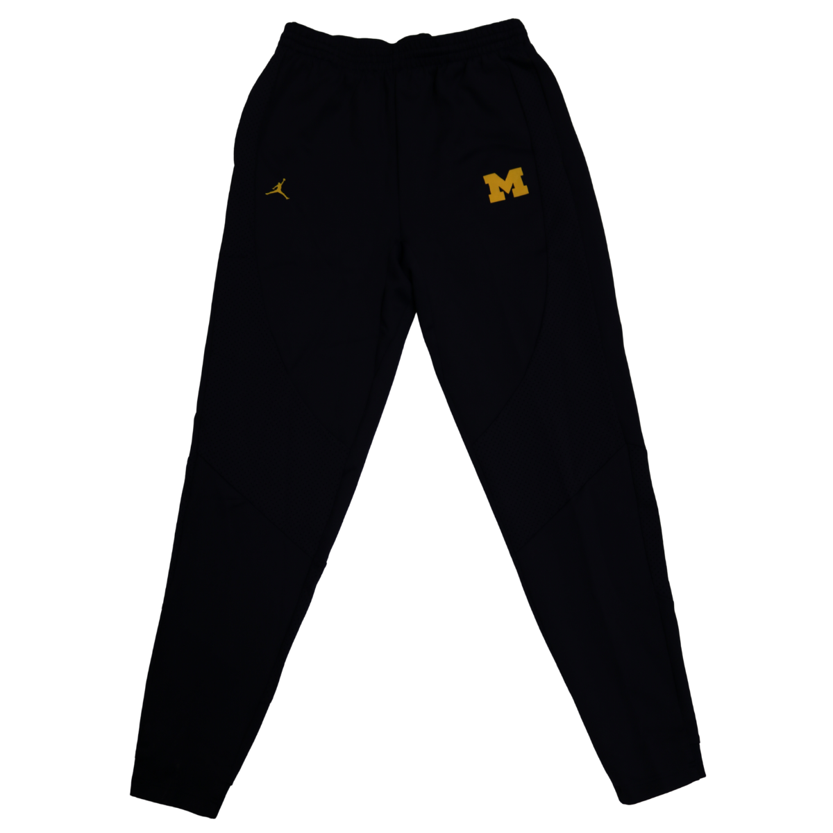 Nike Air Jordan Michigan Wolverines Navy Windbreaker Pants - Front View
