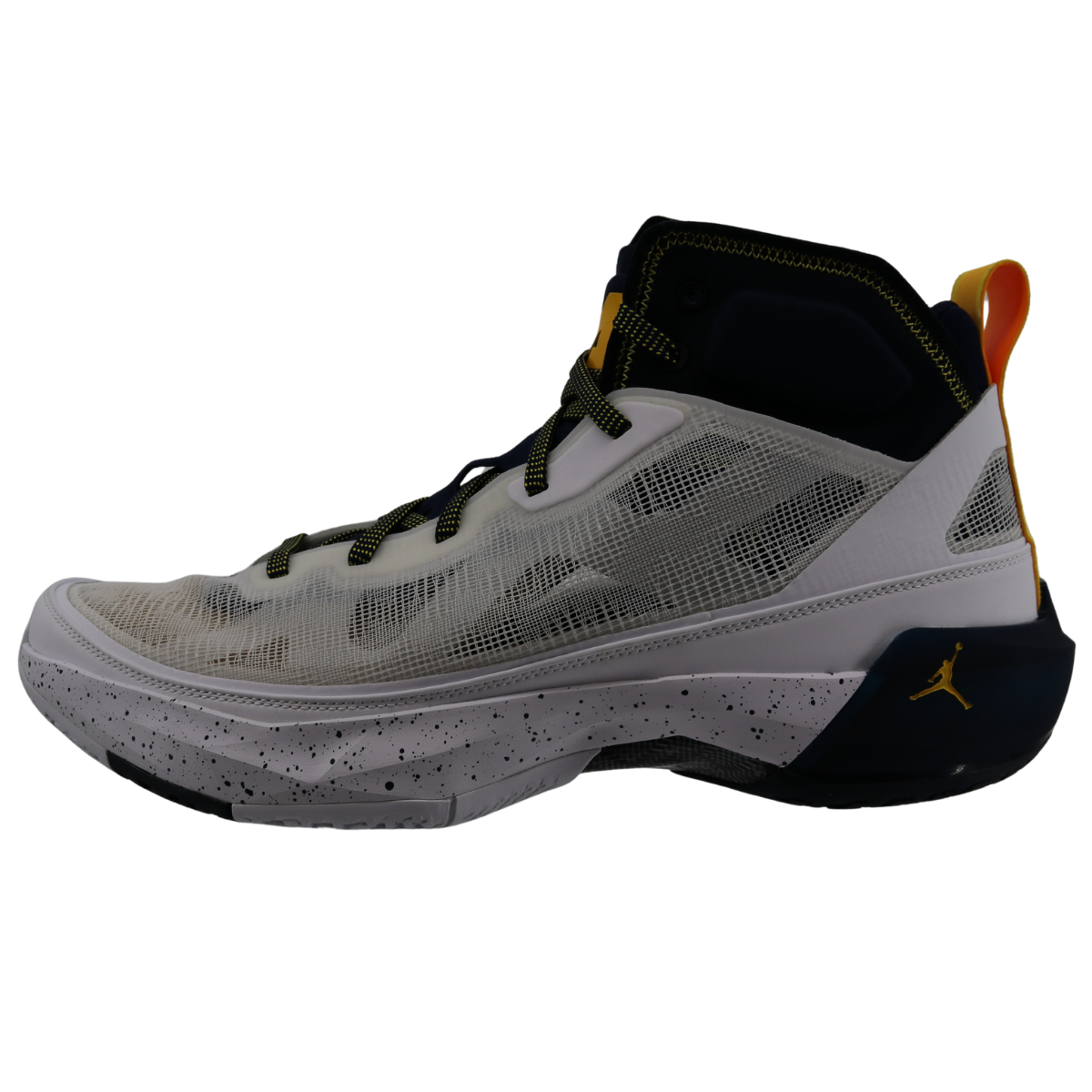 Nike Air Jordan Air XXXVIII Michigan Wolverines P White Amarillo - Outside View