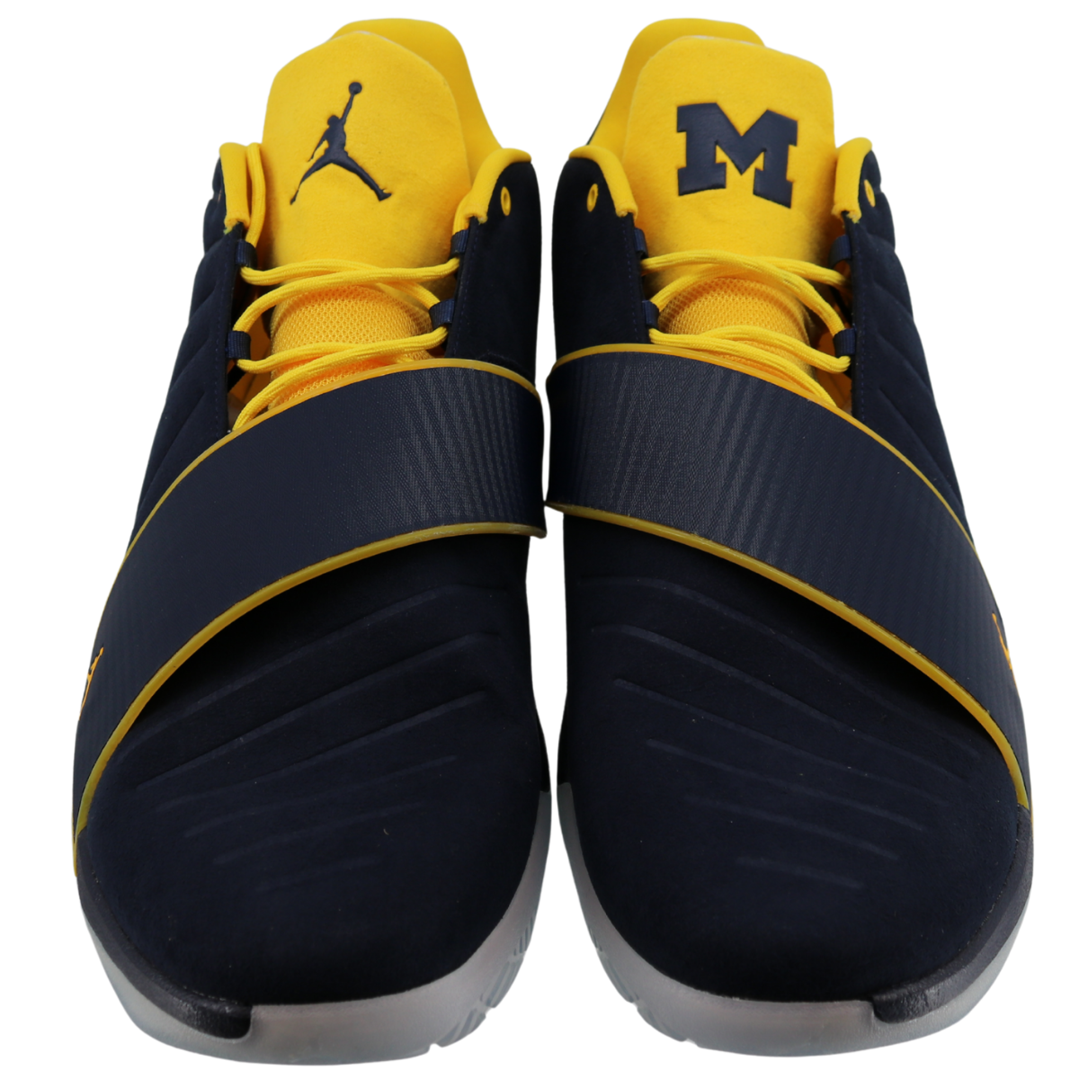 Nike Air Jordan CP3 XI Michigan Wolverines Away In Navy - Front View