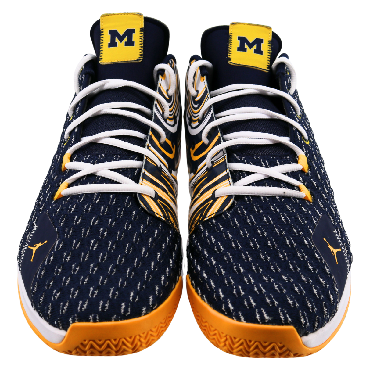 Nike Air Jordan CP3 XII Michigan Wolverines Home In Blue - Front View