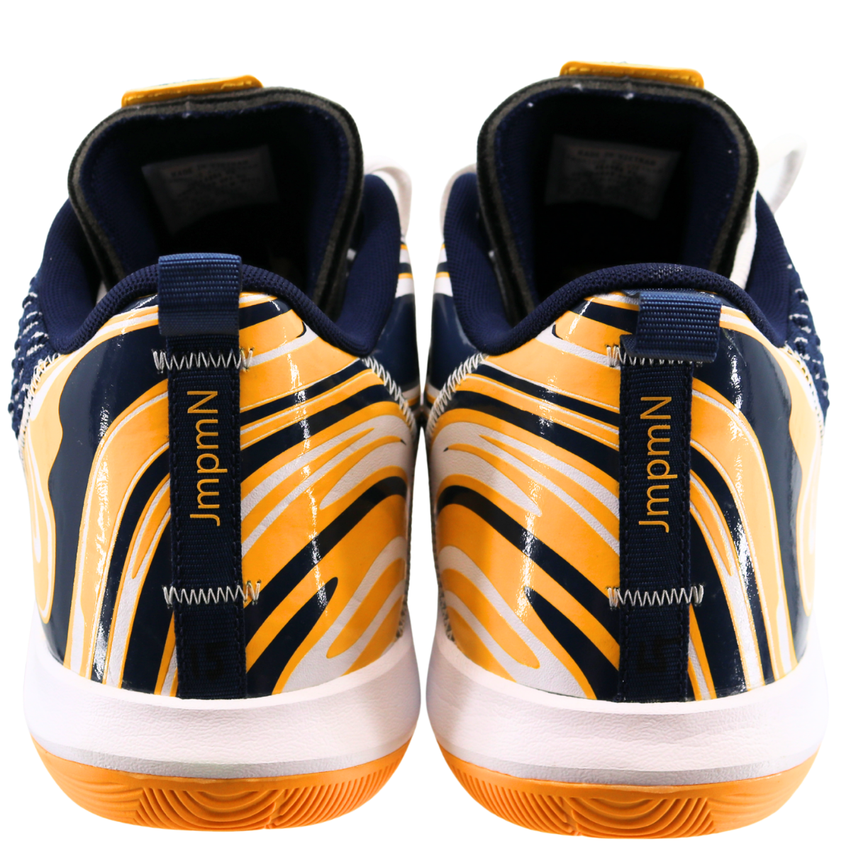 Nike Air Jordan CP3 XII Michigan Wolverines Home In Blue - Back View