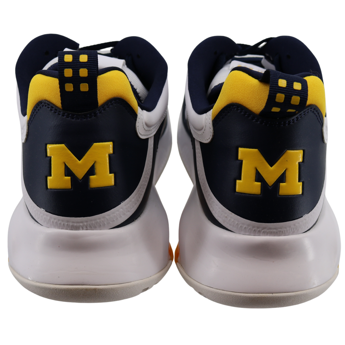 Nike Air Jordan Max 200 Michigan Wolverines White - Back View