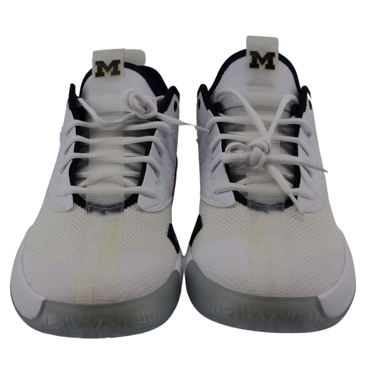 Nike Air Jordan React Elevation Low Michigan Wolverines White - Front View