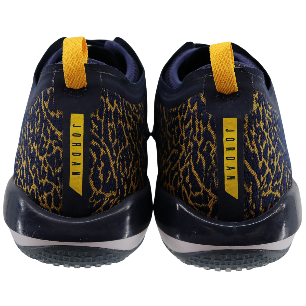 Nike Air Jordan Trainer 1 Low Cheetah Print In Navy - Back View