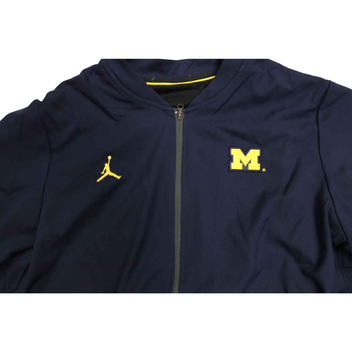 Nike Air Jordan Michigan Wolverines Navy Windbreaker - Close View