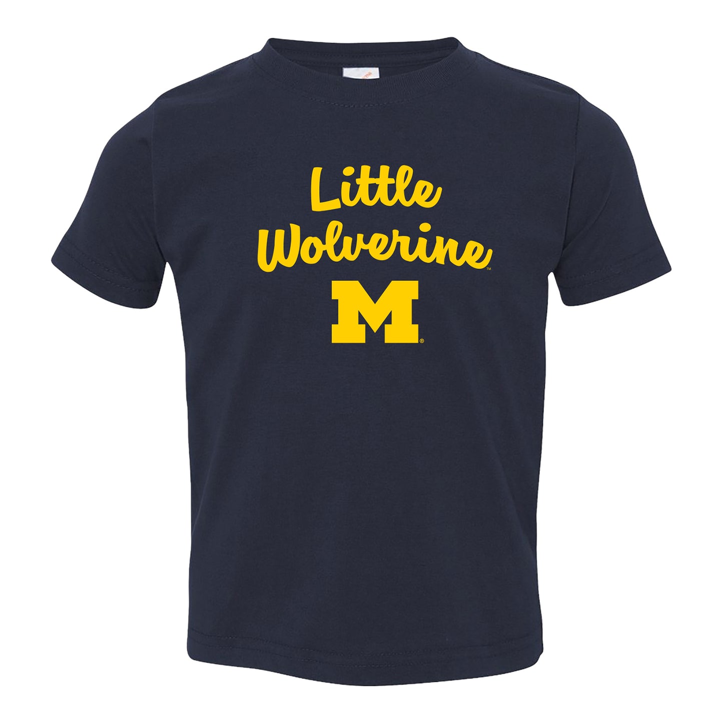 Michigan Wolverines Toddler Little Wolverine Navy T-Shirt In Blue - Front View