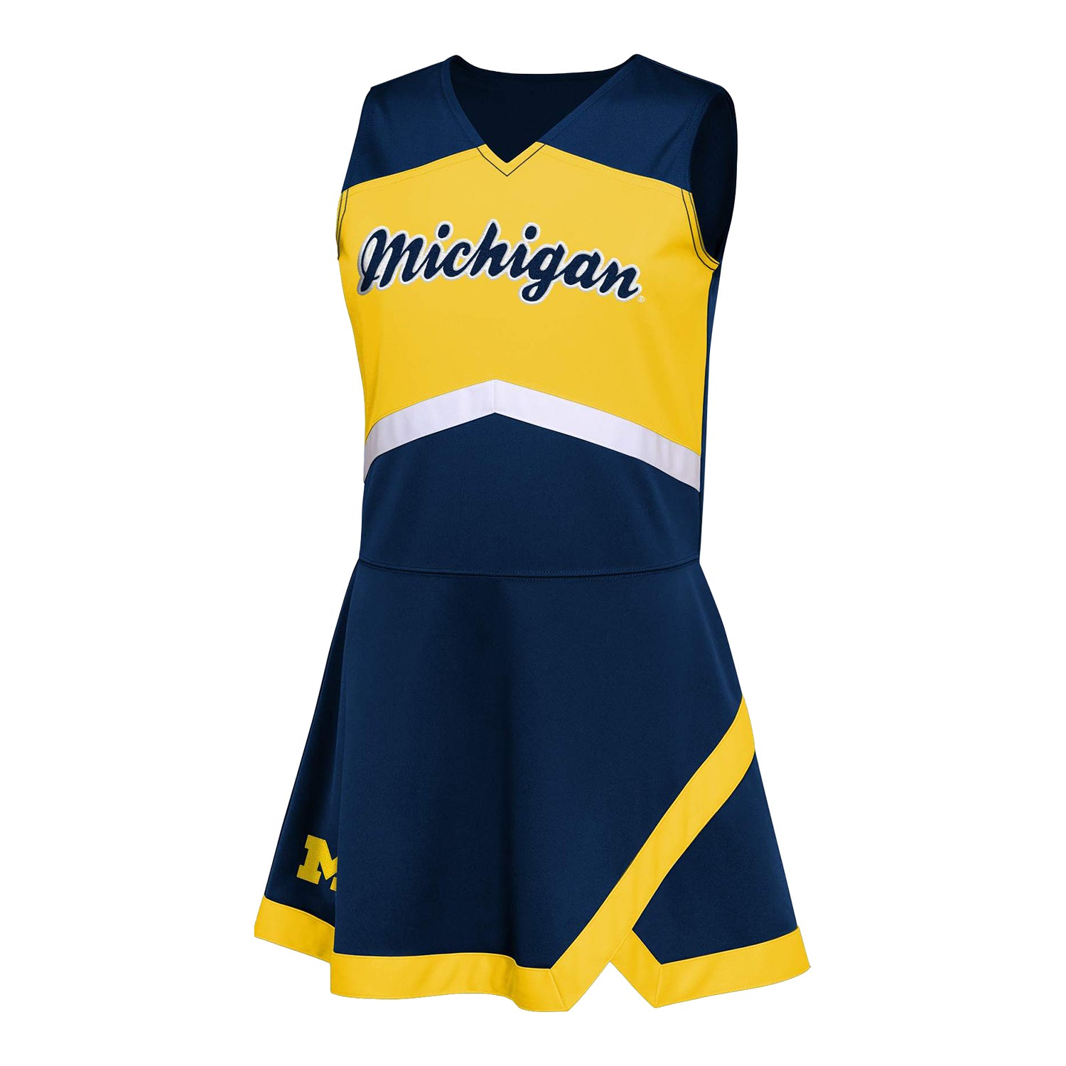 Cheer leader 衣装 MHS ユニホーム USA チアリーダー Michigan Wolverines Youth Navy Cheer Captain Dress – The M Den Shop