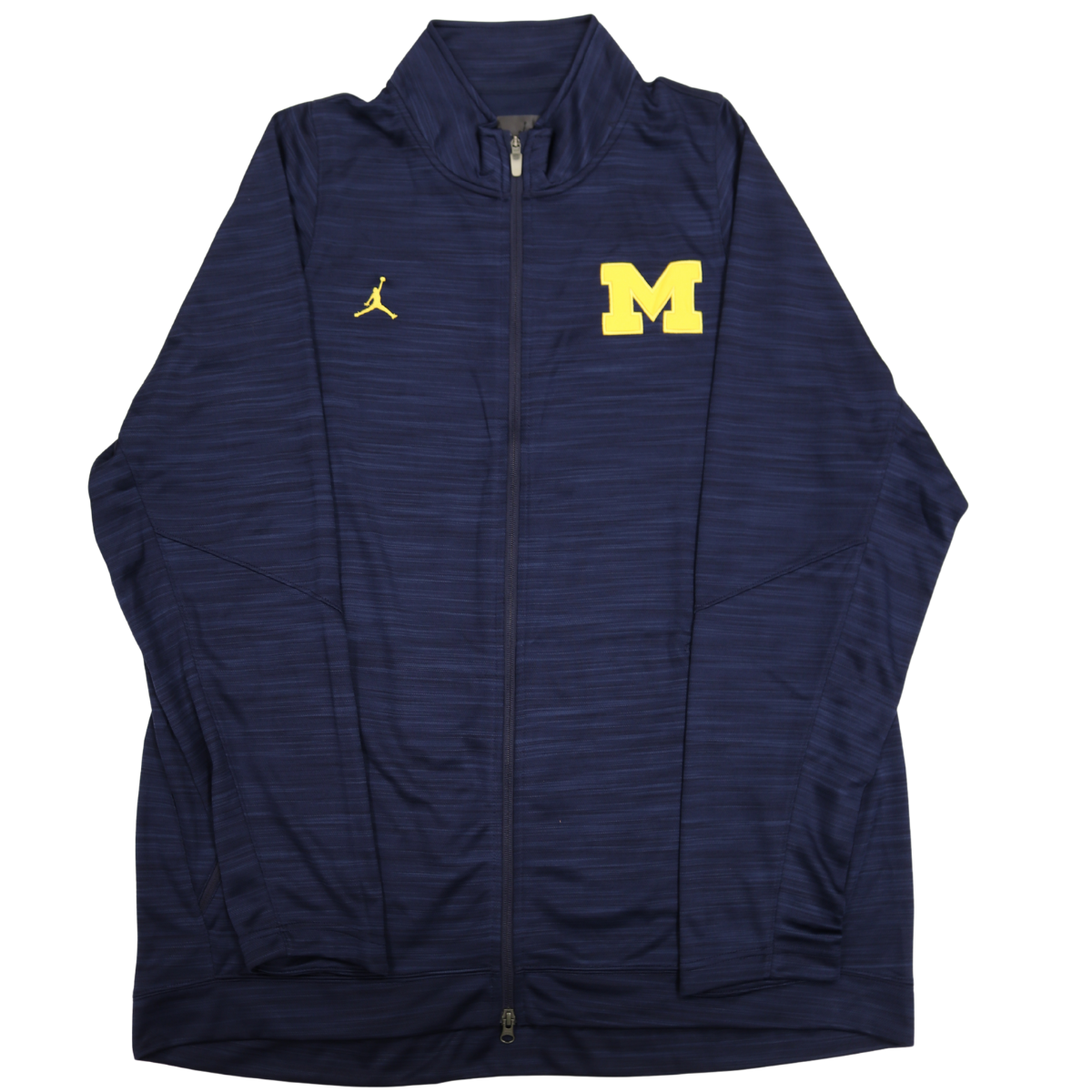 Nike Air Jordan Michigan Wolverines Navy Yellow Logo M Zip Up