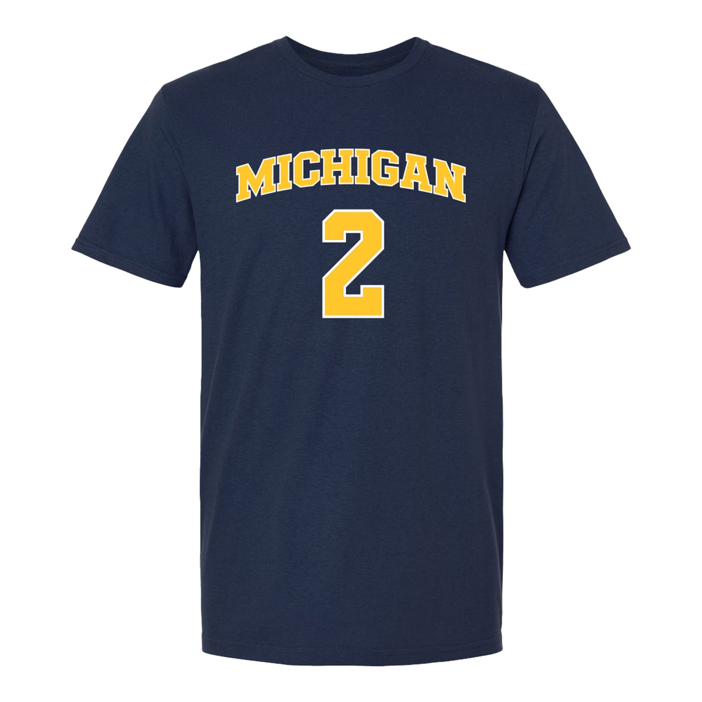 Michigan Wolverines Men's Basketball Student Athlete #2 L.J. Cason T-Shirt - Front View