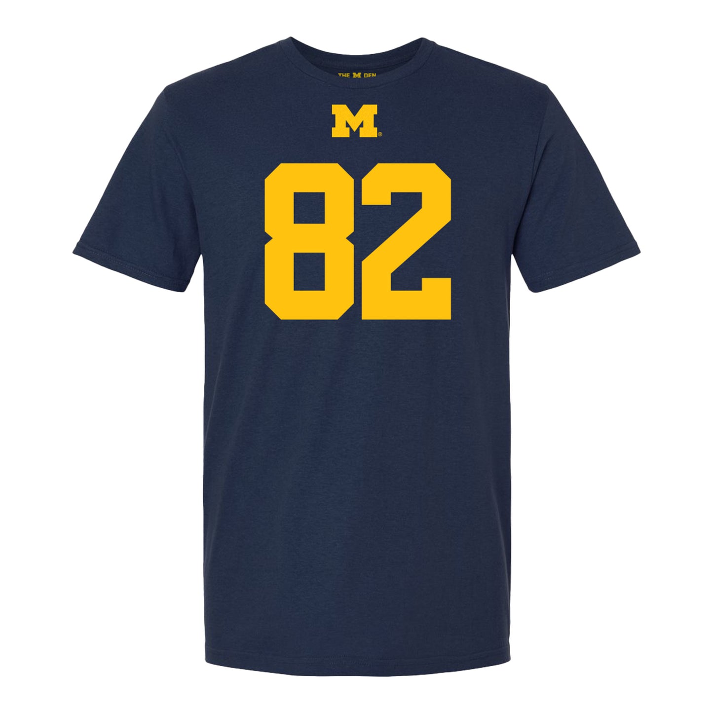 Michigan Wolverines #82 I'Marion Stewart Student Athlete Blue Football T-Shirt - Front View