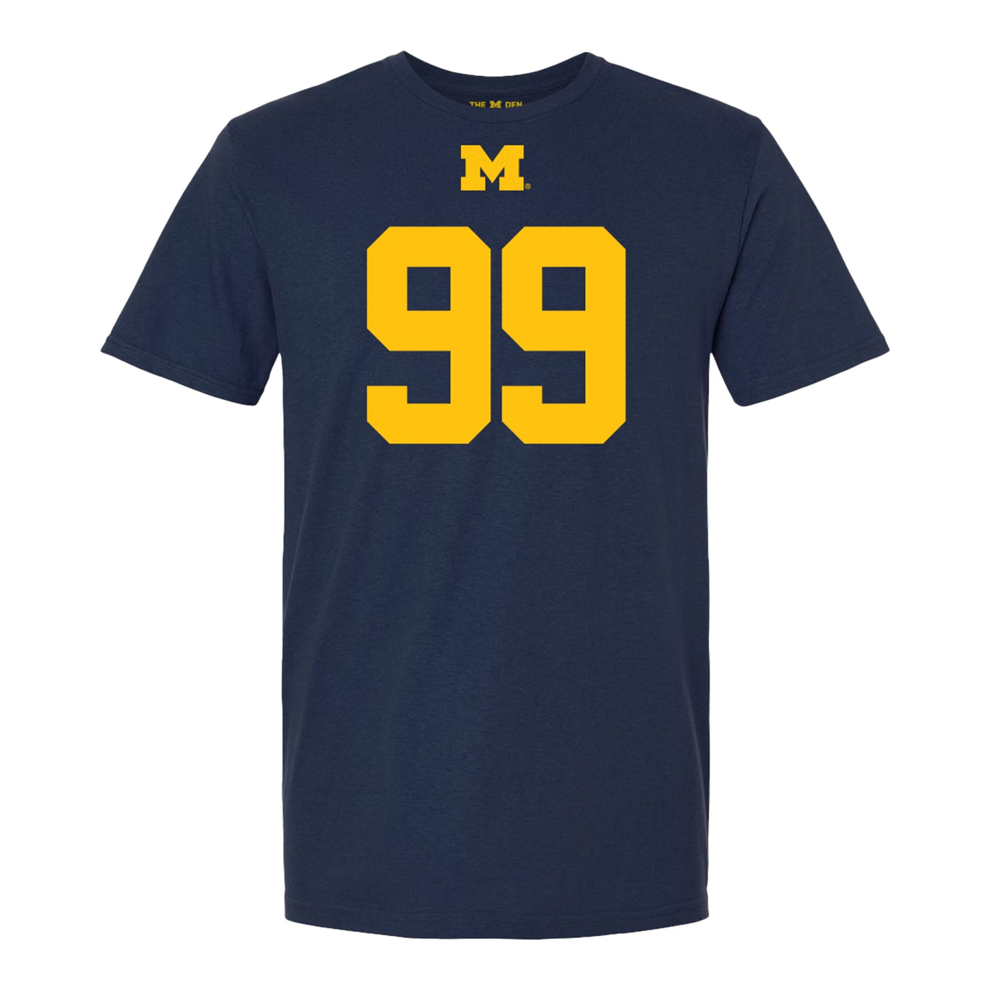 Michigan Wolverines #99 Bobby Kanka Student Athlete Blue Football T-Shirt - Front View