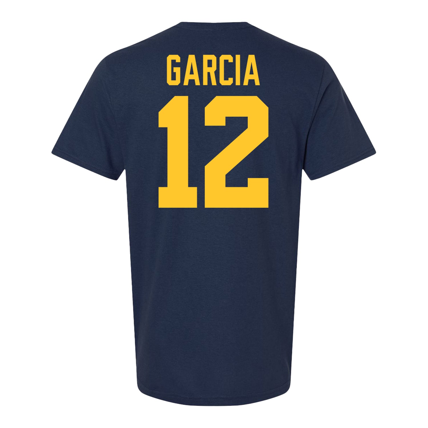 Michigan Wolverines #12 Jake Garcia Student Athlete Blue Football
