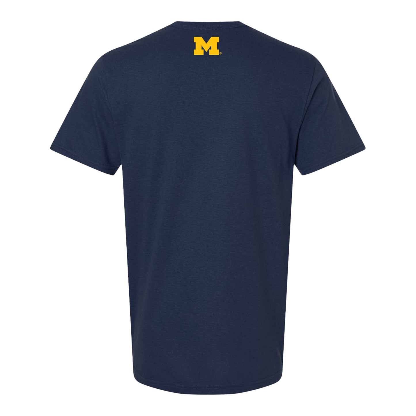 Michigan Wolverines #23 Jordan Marshall Student Athlete Comic T-Shirt In Blue - Back View