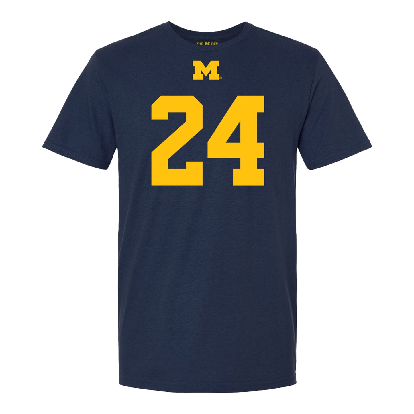 Michigan Wolverines #24 Jamarion Vincent Student Athlete Blue Football T-Shirt