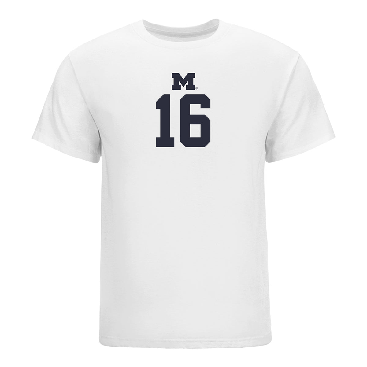 Michigan Wolvernes #16 Camille Edwards Student Athlete White Women's Volleyball T-Shirt