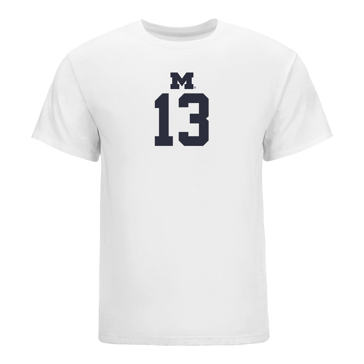 Michigan Wolvernes #13 Meredith Martin Student Athlete White Women's Volleyball T-Shirt