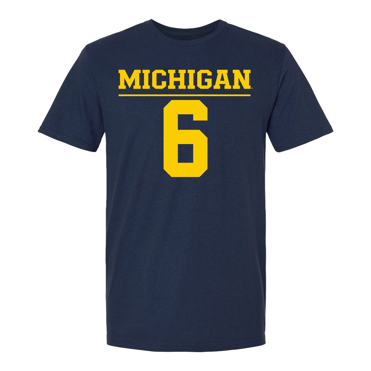 Michigan Wolvernes #6 Alexis Patterson Student Athlete Navy Field Hockey T-Shirt