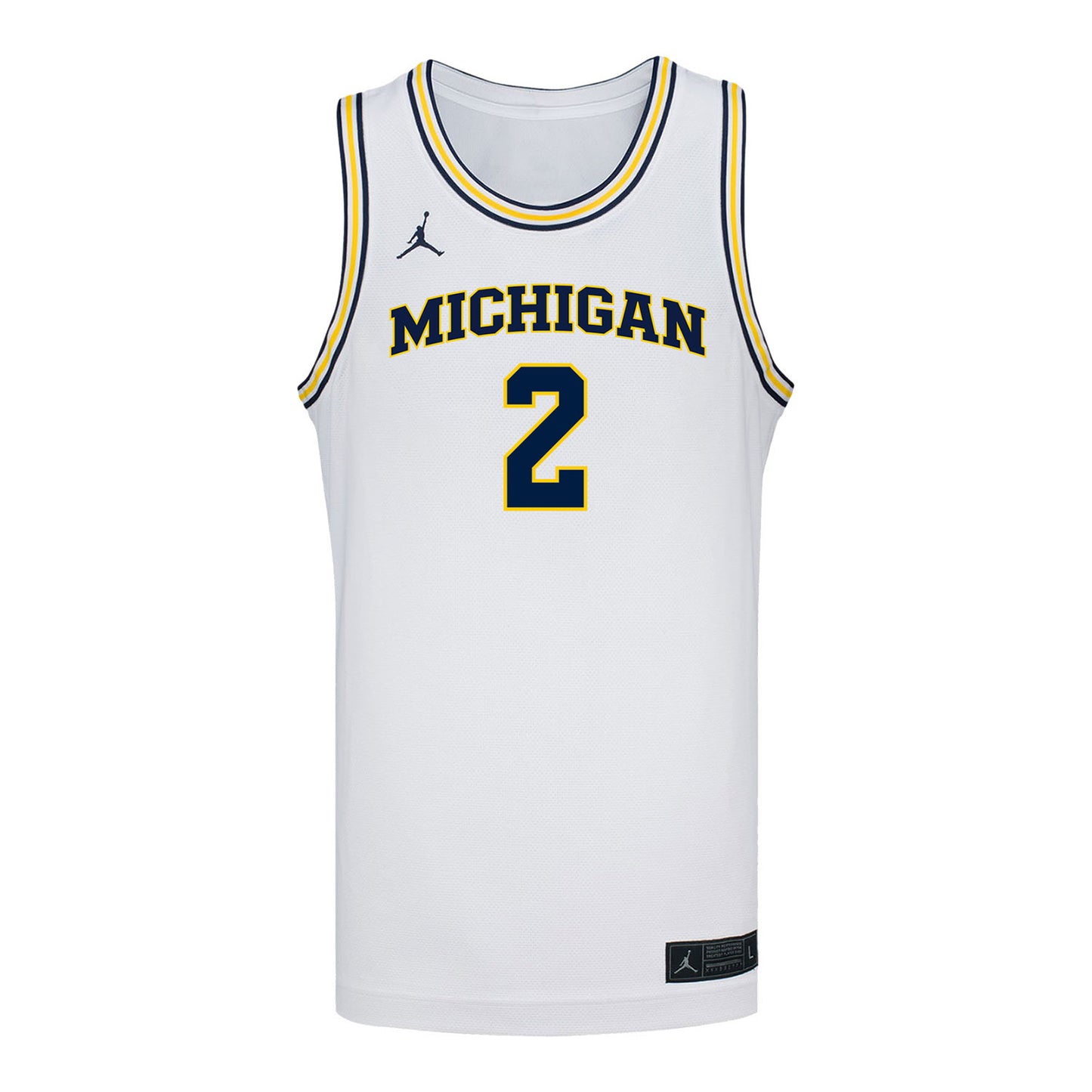 Michigan Wolverines #2 Macy Brown Student Athlete White Women's Basketball Jersey - Front View
