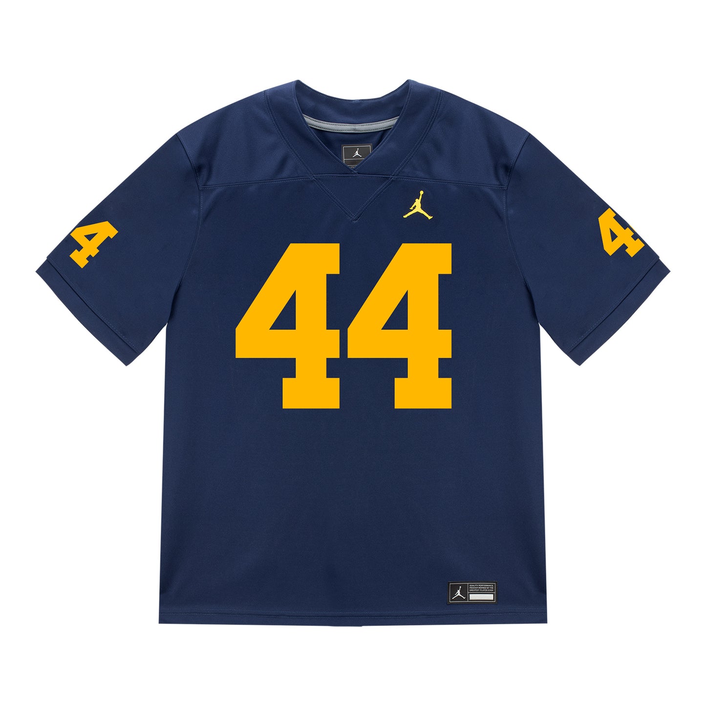 Michigan Wolverines #44 Damon Payne Student Athlete Blue Football Jersey - Front View