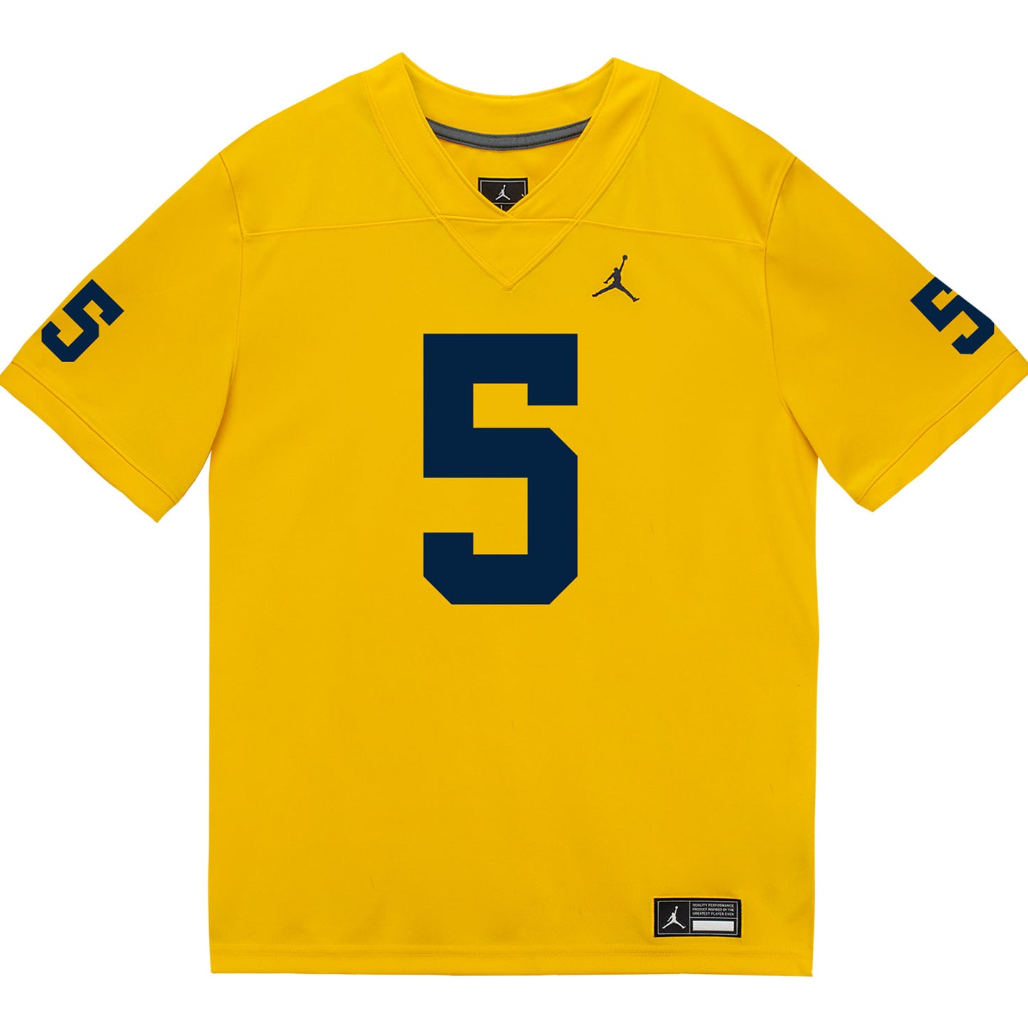 Michigan Wolverines #5 Savion Hiter Student Athlete Maize Football Jersey