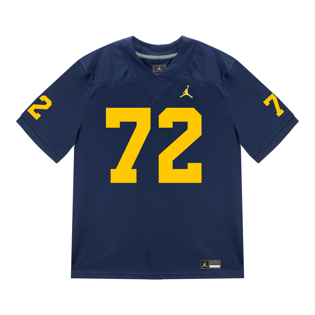 Michigan Wolverines #72 Peter Donini Student Athlete Blue Football Jersey