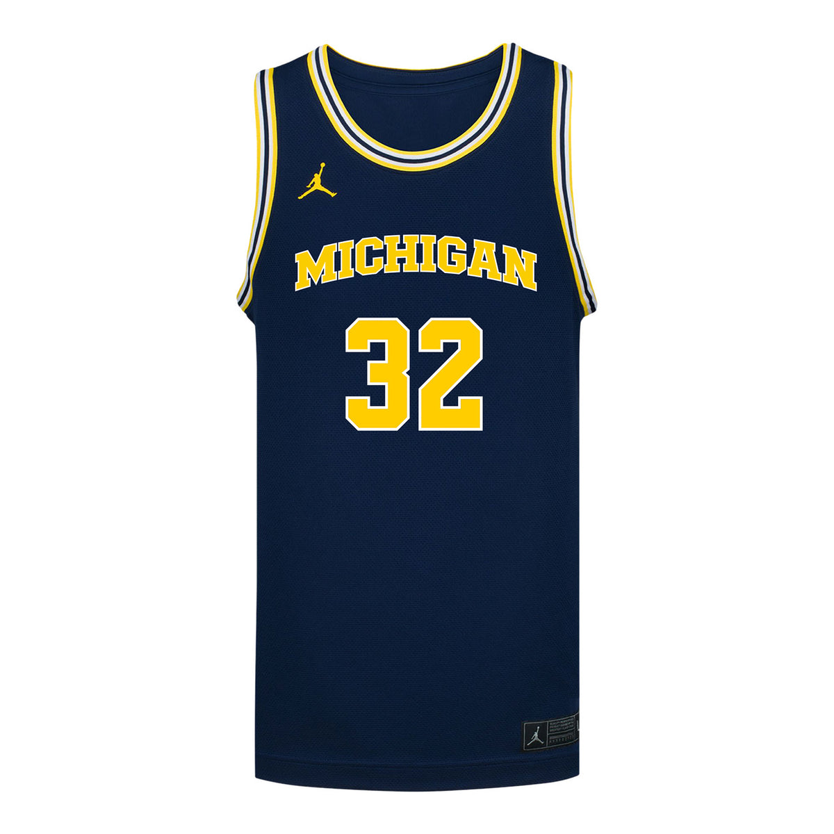 Michigan Wolverines Women's Basketball #32 Fope Ayo Student Athlete Blue Basketball Jersey