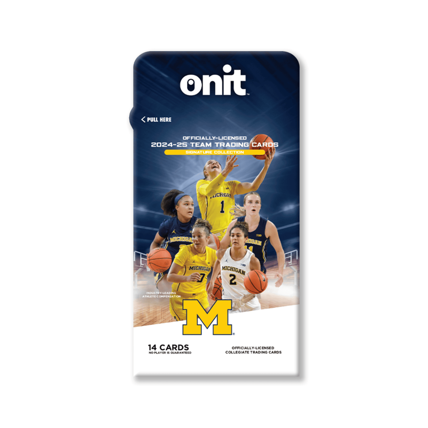 Michigan Wolverines Women's Basketball Student Athlete Team Trading Card Pack