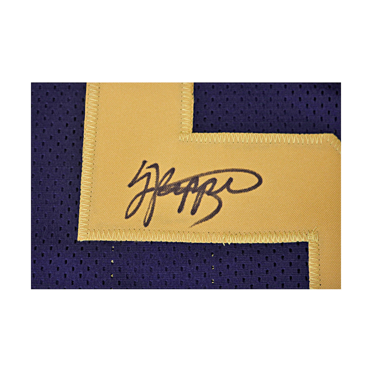 Jabrill Peppers Michigan Wolverines Autographed Signed Inscribed "Go Blue" Navy Blue Custom Jersey (JSA Holo) - Signature View