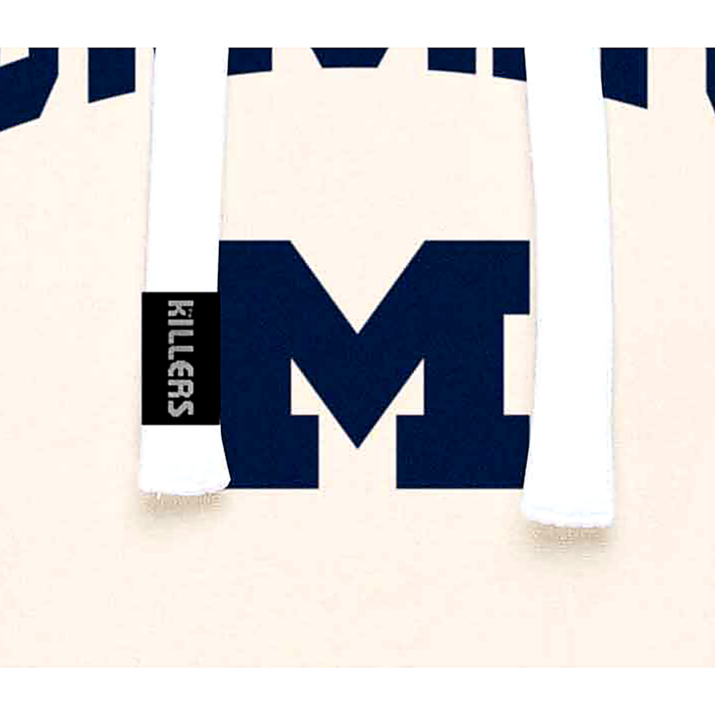 Michigan Wolverines Mr. Brightside Bone Olsen Hoodie - Killers Tag View