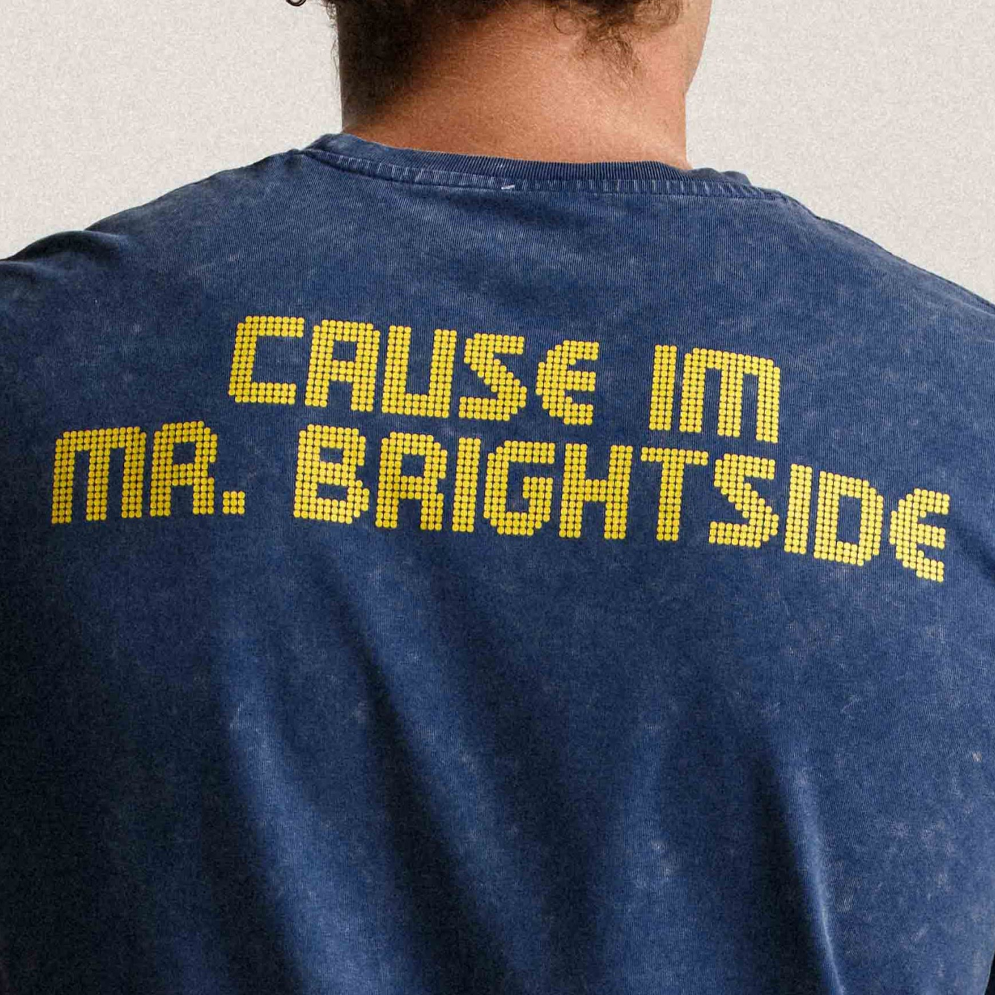 Michigan Wolverines Mr. Brightside Angus T-Shirt - Back Graphic View