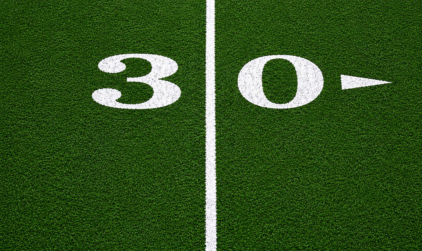 Michigan Big House Official 30 Yard Marker Turf Cutout