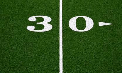 Michigan Big House Official 30 Yard Marker Turf Cutout