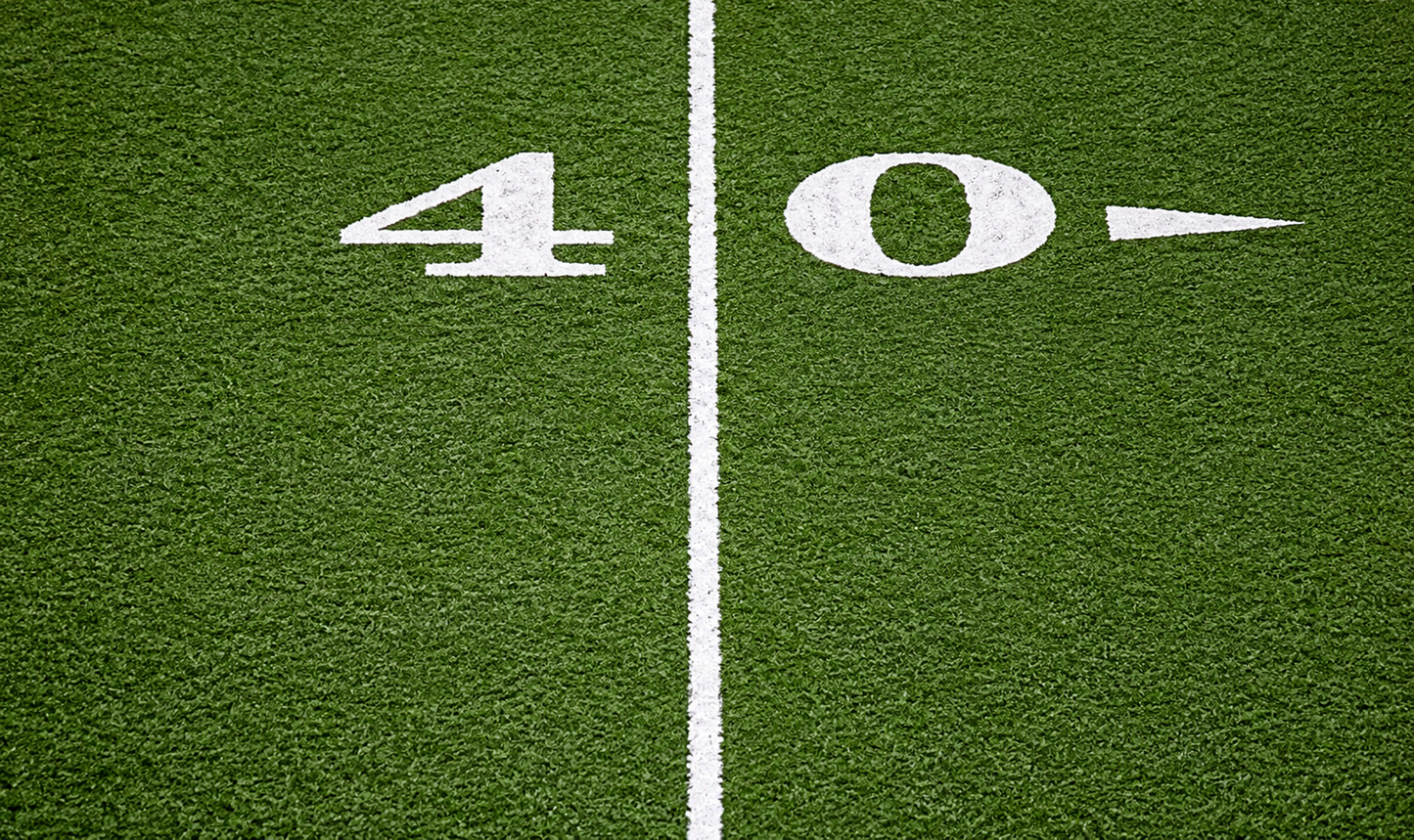 University of Michigan Authentic '40-' Yard Line Game Used Michigan Stadium Field Section (Pre-Order)
