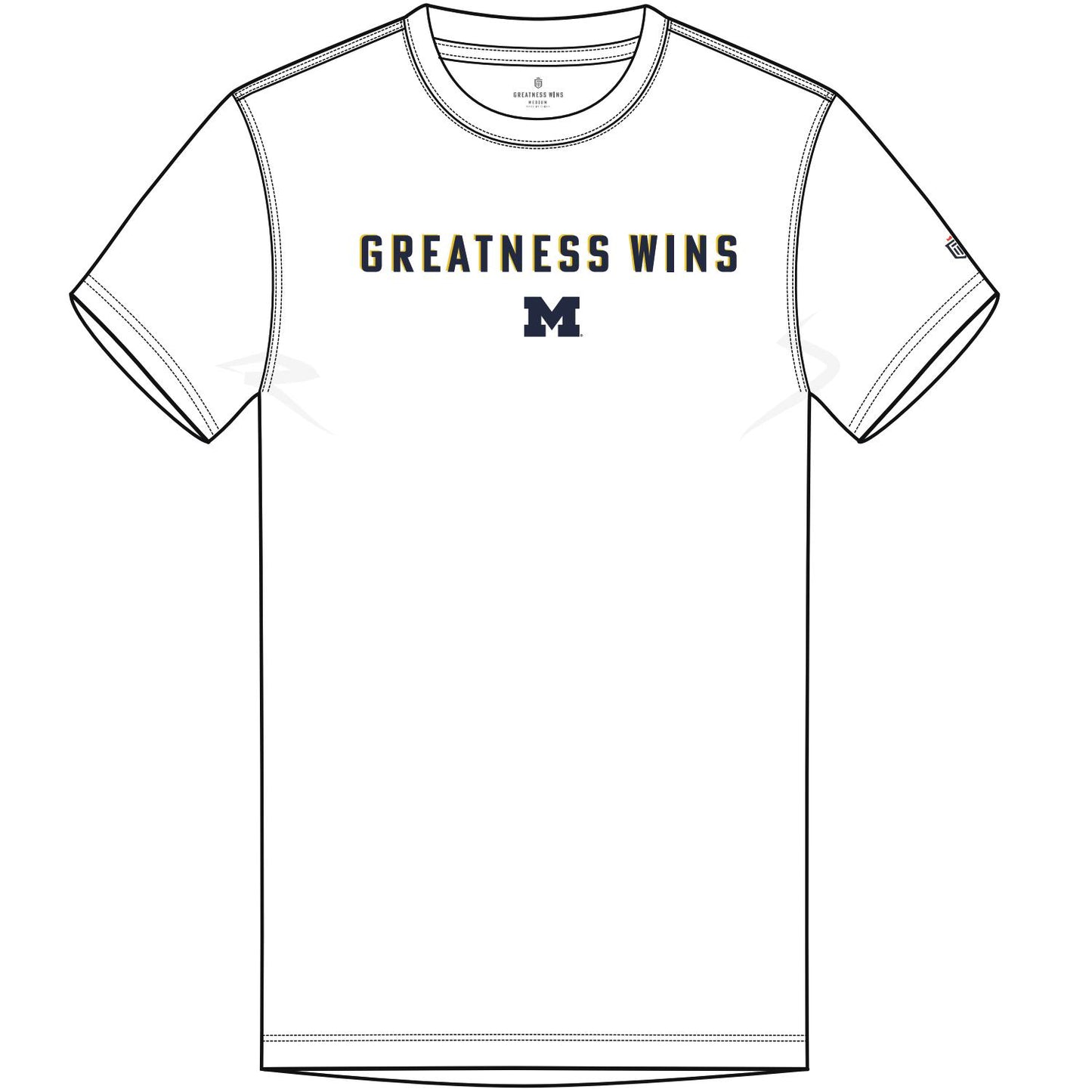 Men's Michigan Greatness Wins Tee - White